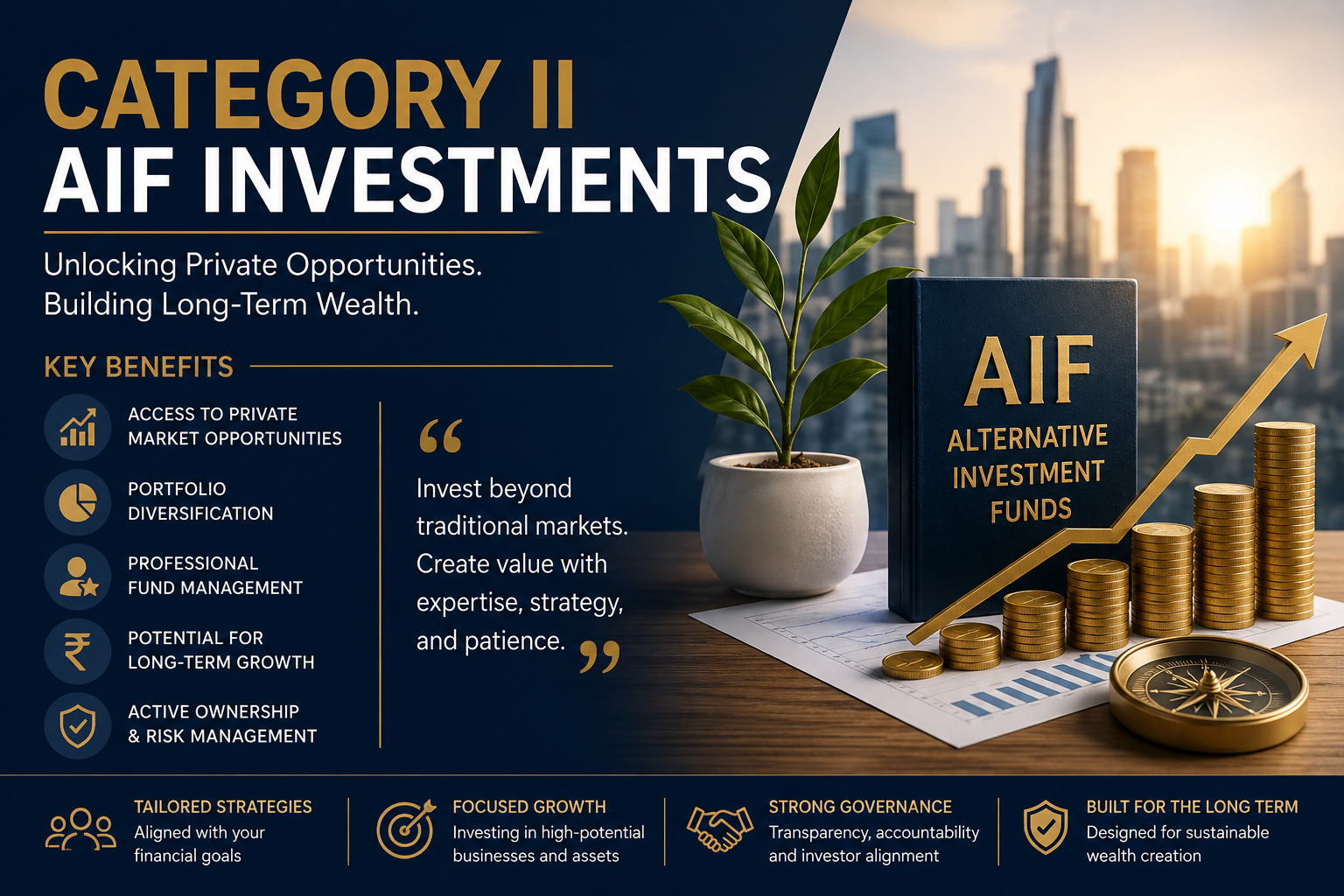 Category II AIF Investments: Benefits for Long-Term Investors